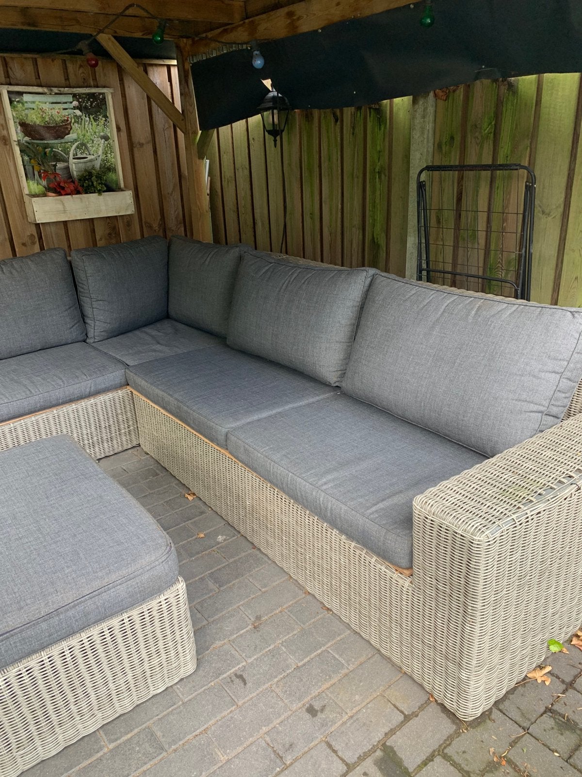 Loungebank, Ophalen, Gebruikt, Bank, 7 zitplaatsen