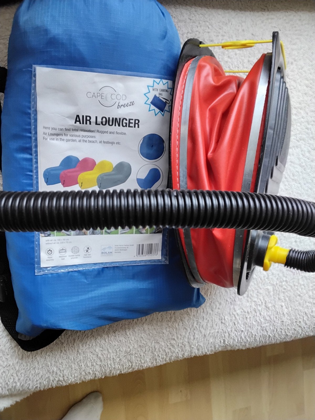 luchtbed air louger+ pomp, Ophalen, Nieuw, 1-persoons