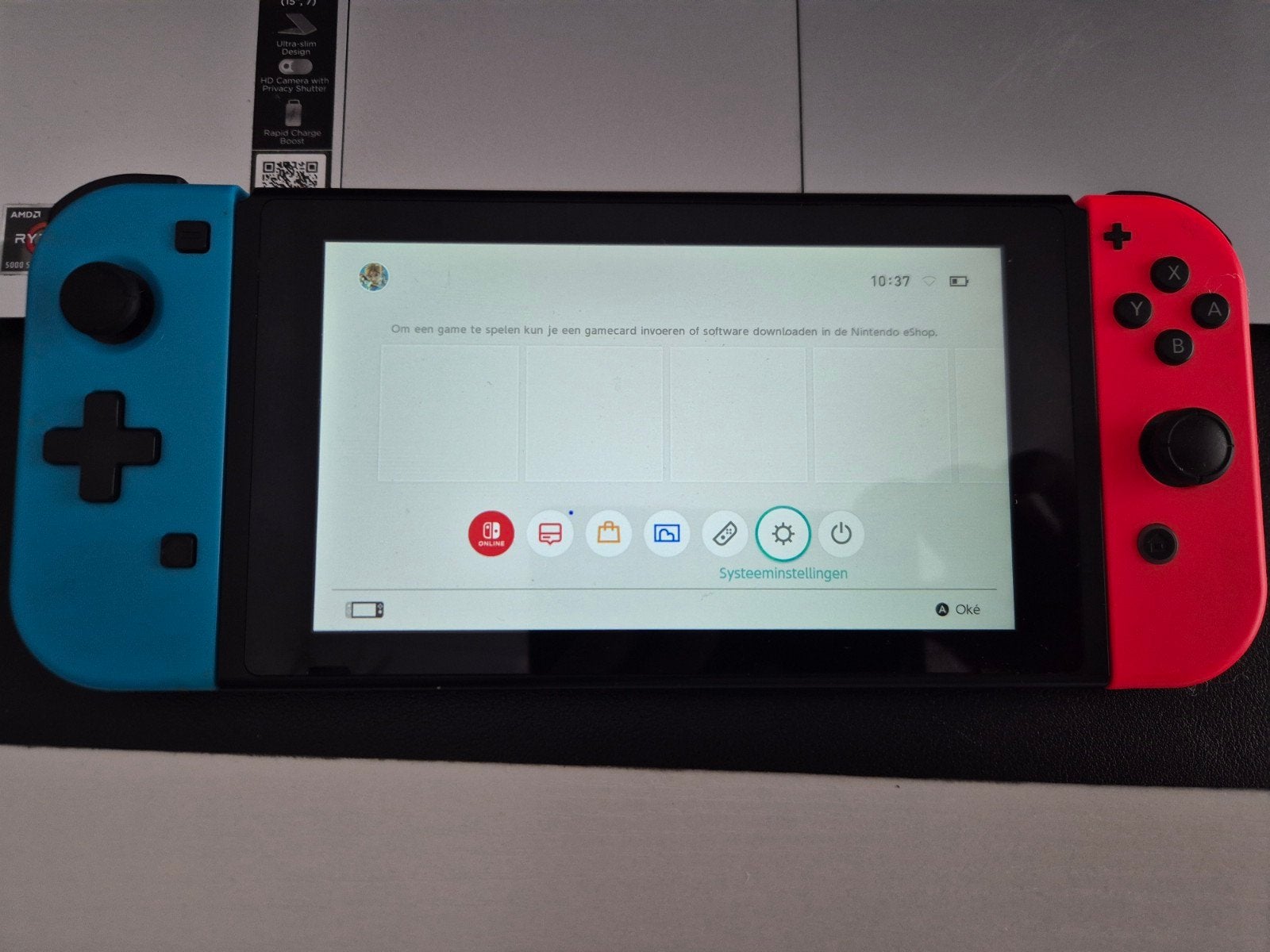 nintendo switch V1, Spelcomputers en Games, Ophalen of Verzenden, Gebruikt, Zonder controller, Switch Original