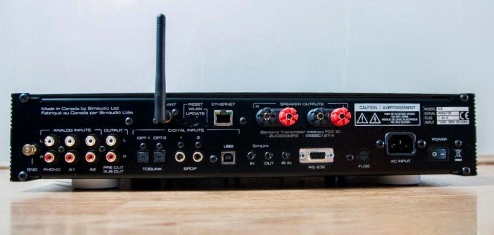 High End MOON ACE all-in 1 Amplifier Streamer DAC, Zo goed als nieuw, 120 watt of meer, Stereo, Ophalen