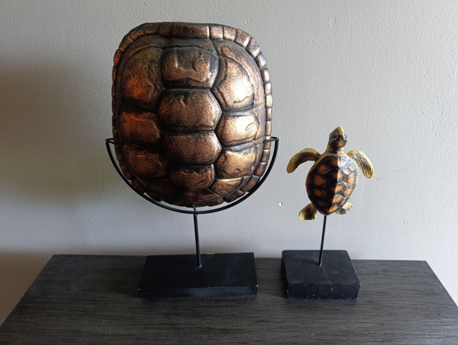 Schildpadden woondecoratie, Verzamelen, Dierenverzamelingen, Ophalen, Zo goed als nieuw, Reptiel of Amfibie, Beeldje of Figuurtje