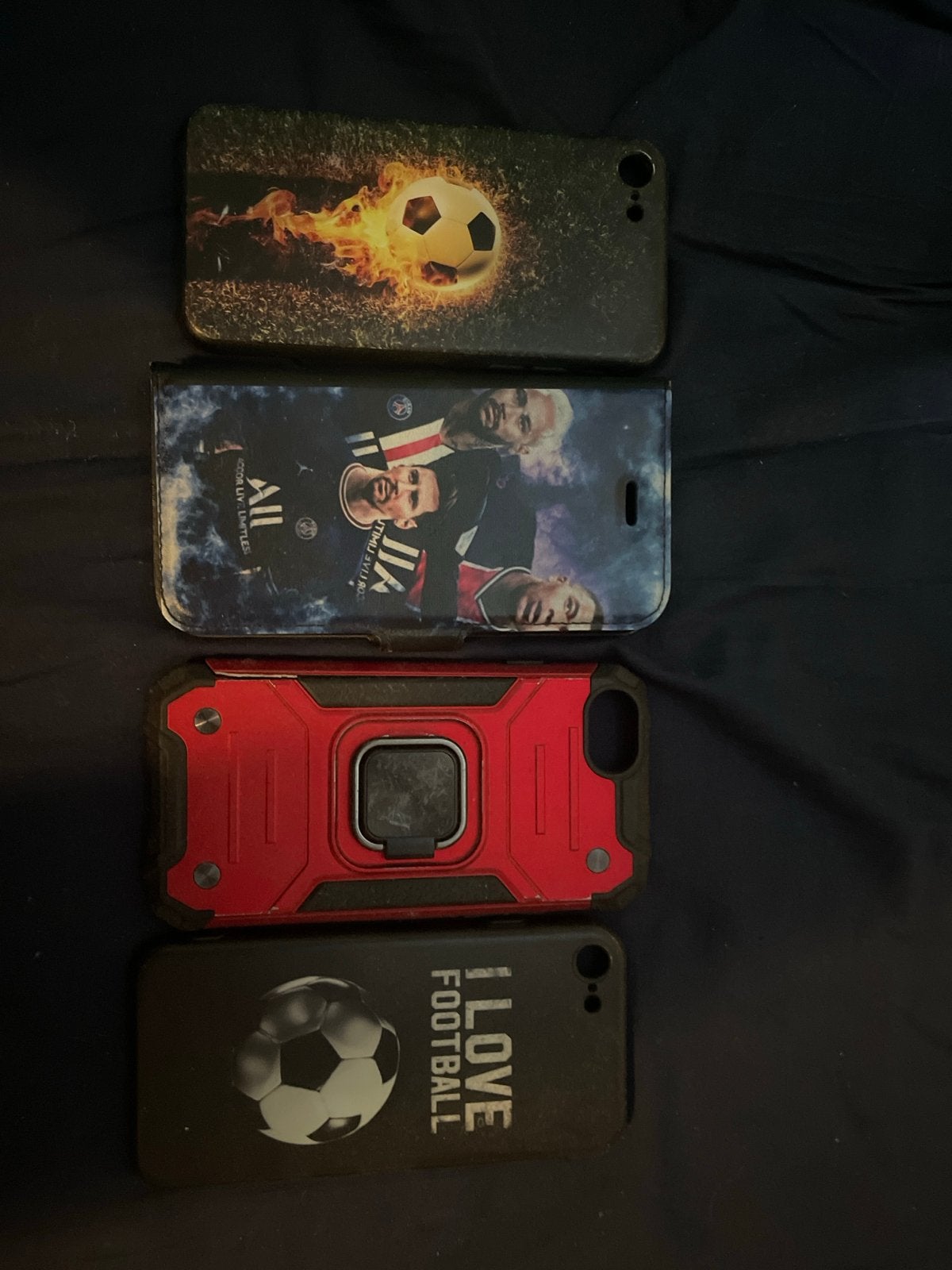 iPhone hoesjes - Voetbal en PSG thema - Gebruikt, Gebruikt, Overige merken, Hoesje of Tasje, Ophalen of Verzenden