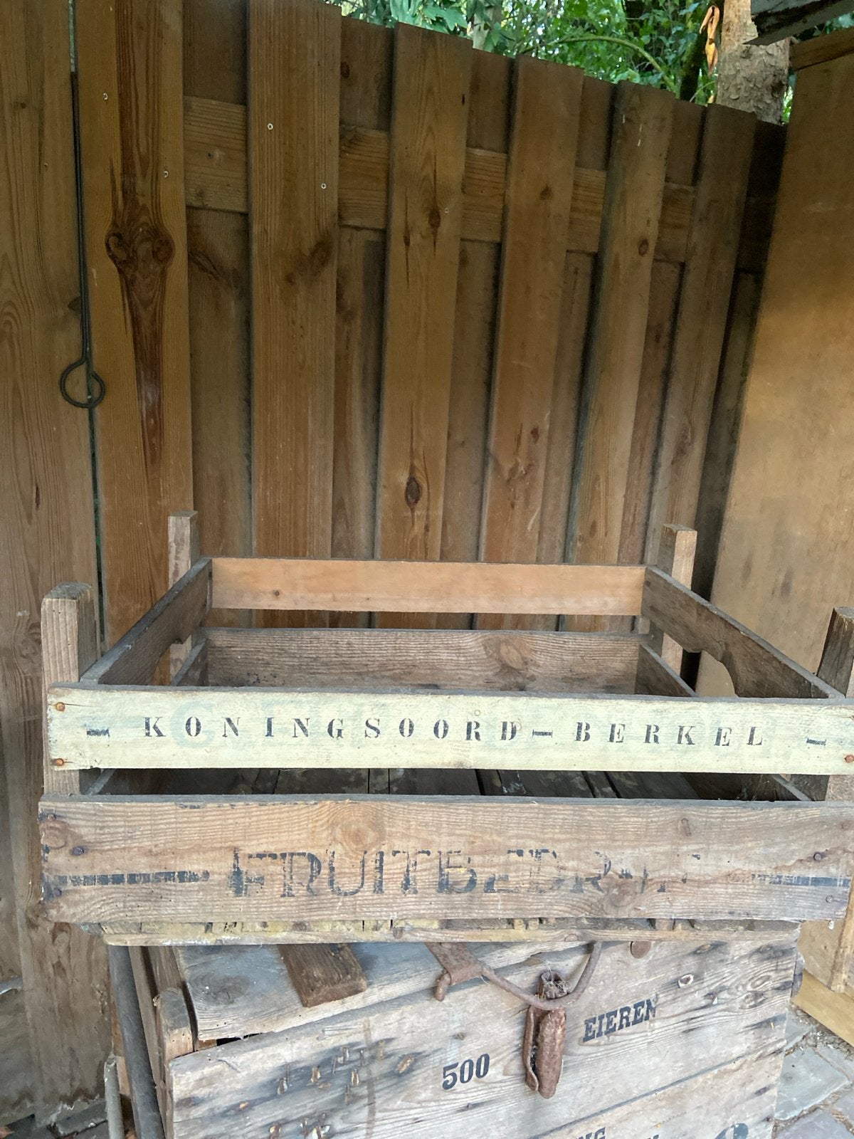 Vintage Fruitkist 'Koningsoord-Berkel' - Decoratief Hout, Ophalen, Gebruikt, 50 tot 100 cm, 5 – 50