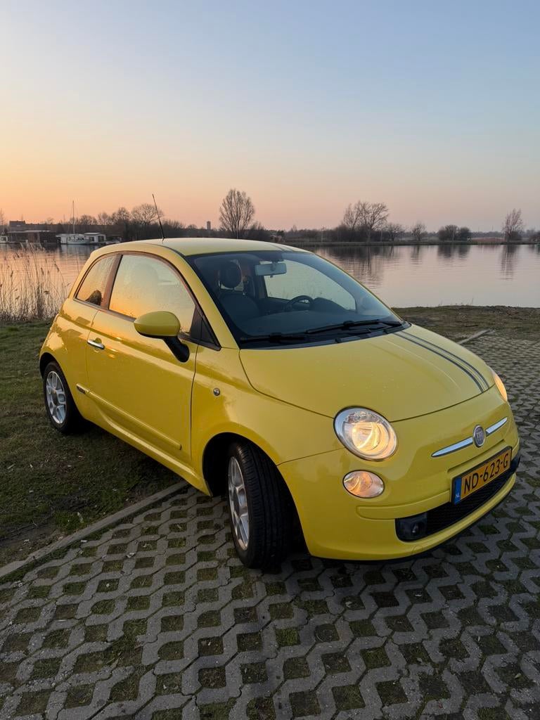 Fiat 500 1.2 Naked 2009 met airco, Voorwielaandrijving, Euro 5, 840 kg, Leder en Stof