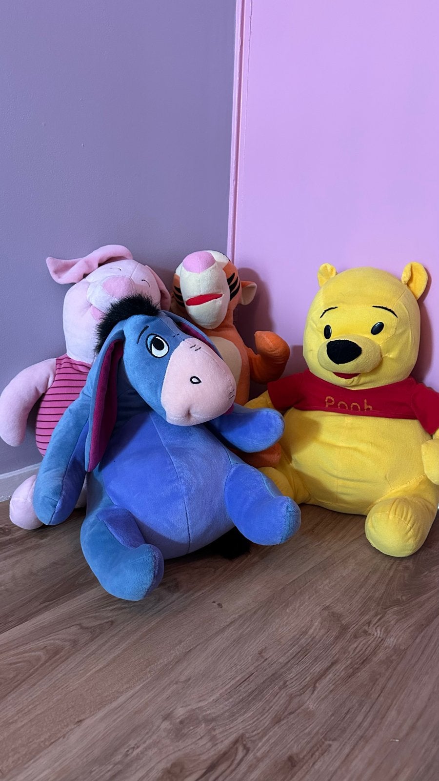 Knuffels Winnie de Poeh, Knorretje, Teigetje en Iejoor, Kinderen en Baby's, Speelgoed | Knuffels en Pluche, Disney, Overige typen