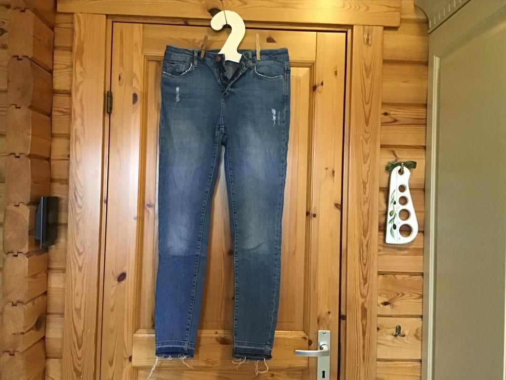 Spijkerbroek lang blauw Denim Esprit W 28, Ophalen of Verzenden, Zo goed als nieuw, Blauw, W28 - W29 (confectie 36)