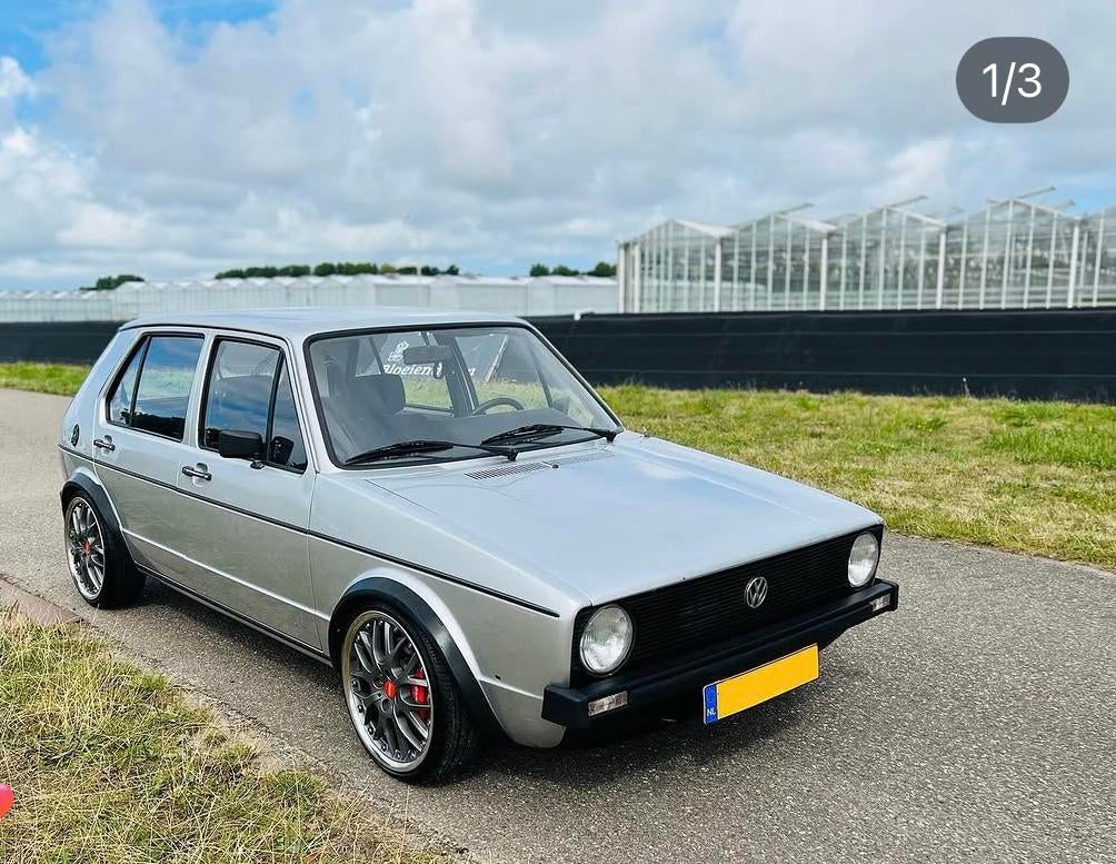 Vw golf mk1 1.8Tsi 320pk, Auto's, Stof, 4 stoelen, Origineel Nederlands, 958 kg