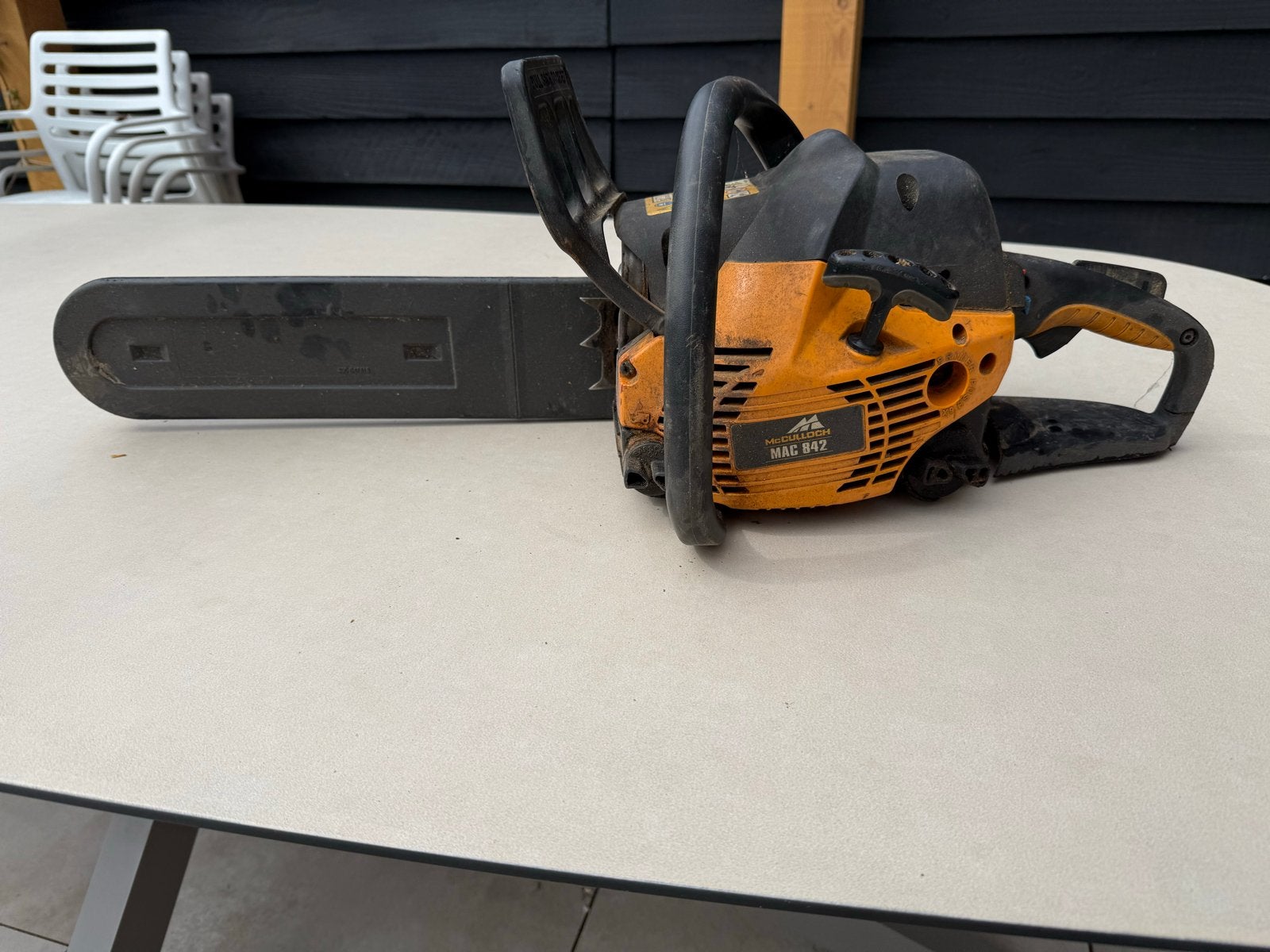 McCulloch MAC 842 Kettingzaag met accessoires, Ophalen, Gebruikt, 70 mm of meer, Kettingzaag