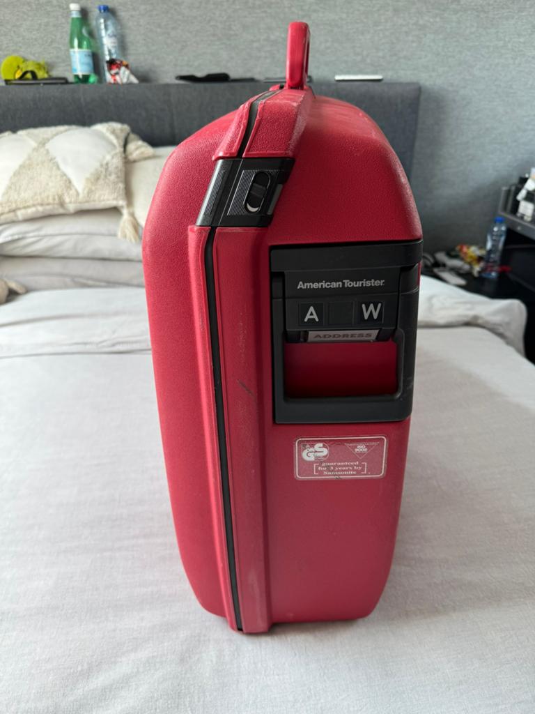 Koffers en beautycase van Samsonite/American Tourister, Gebruikt, Hard kunststof, 70 cm of meer, Wieltjes