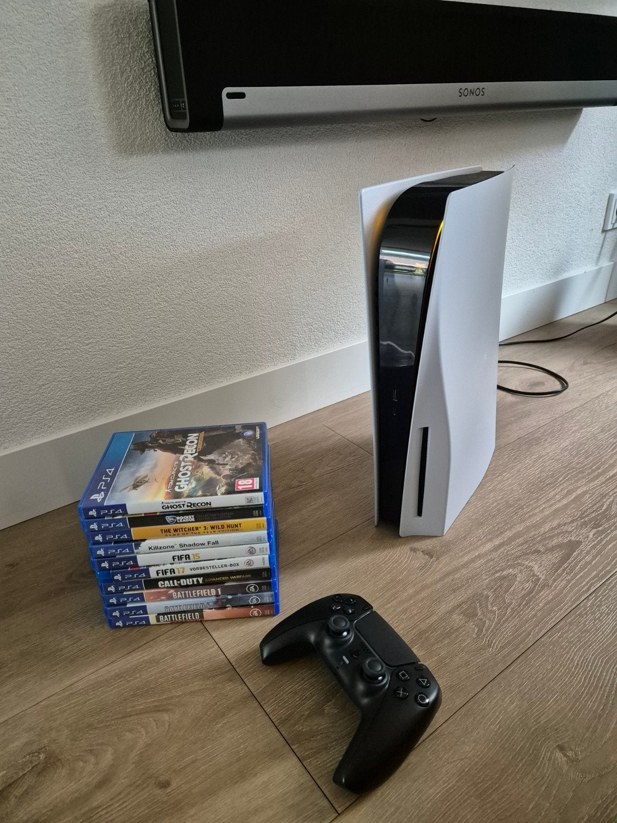 PlayStation 5 Disc - 1 controller - incl games, Ophalen of Verzenden, Zo goed als nieuw, Playstation 5
