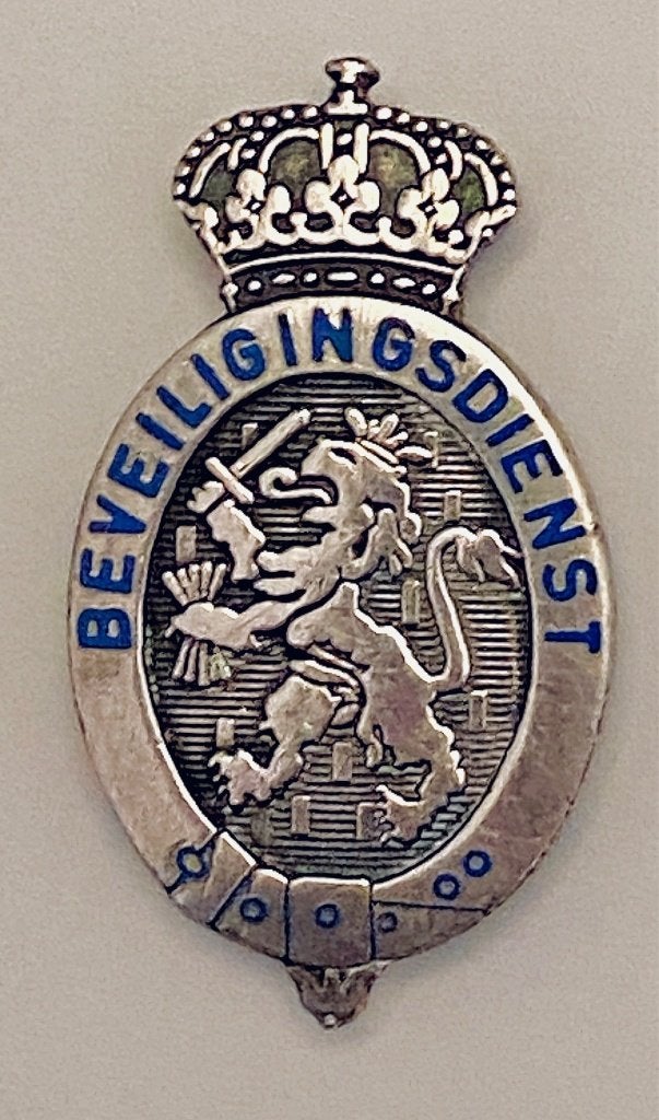 badge vd beveiligingsdienst vd 2e kamer, Verzenden, Overige soorten, Nederland, Embleem of Badge