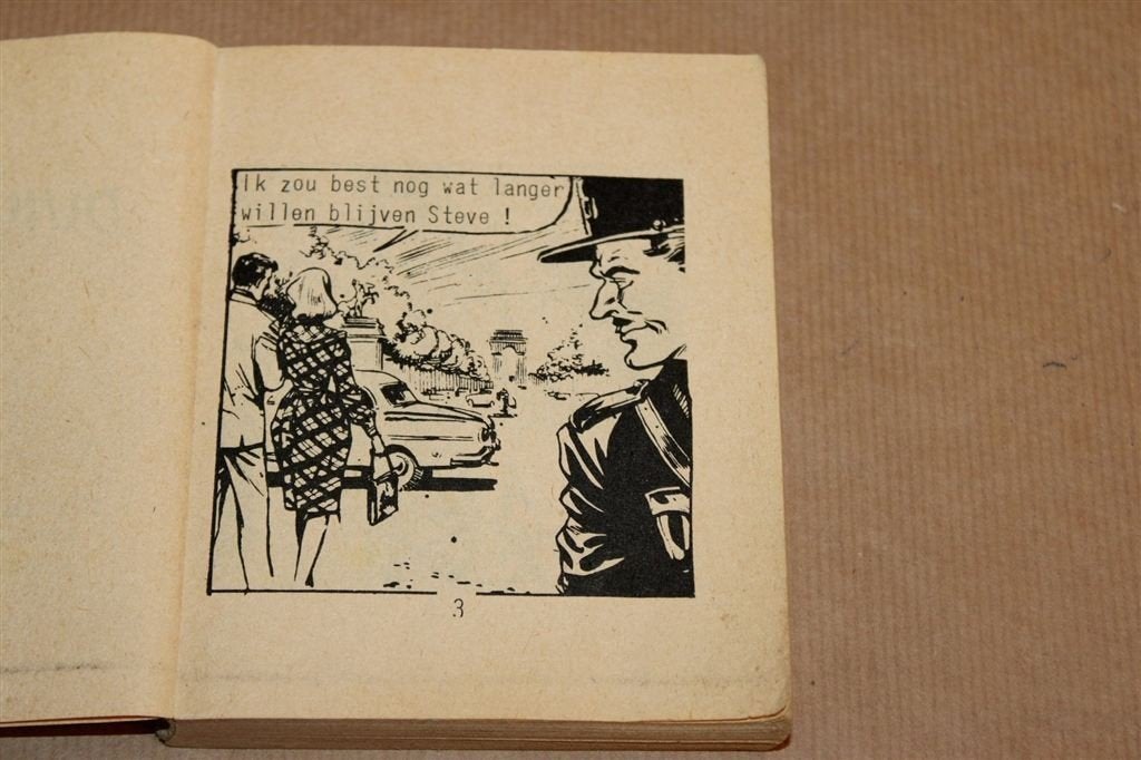 Duivels Spel — Vintage Steve Drake 1e Druk 1962, Eén stripboek, Ophalen of Verzenden, Gelezen