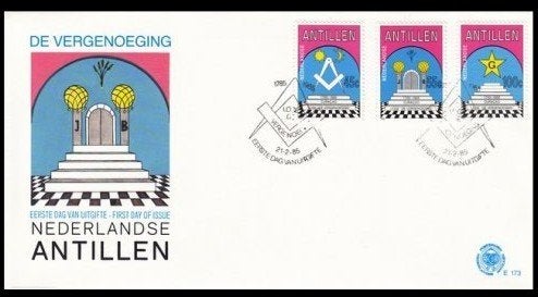 Nederlandse Antillen 1985 - FDC E173 - "De Vergenoeging", Ophalen of Verzenden