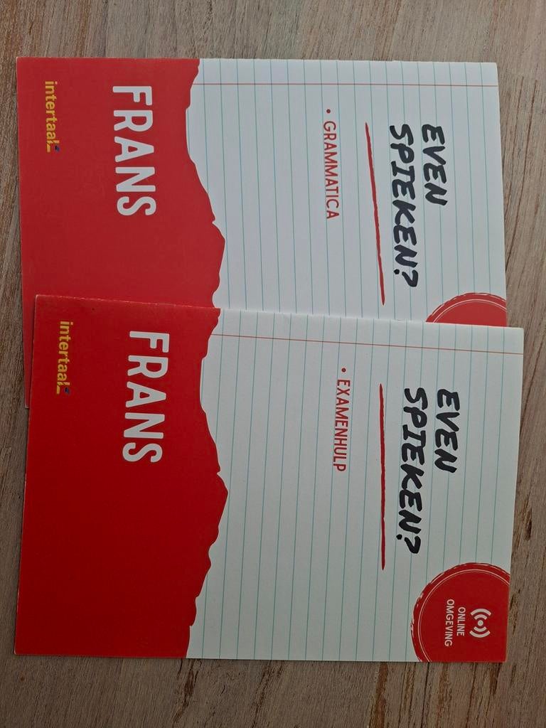 Even Spieken - Frans grammatica en Examenhulp, Frans, Ophalen of Verzenden, Zo goed als nieuw, Intertaal