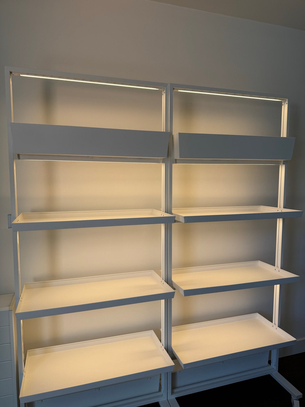 2x IKEA MITTZON Vakkenkast met Smart LED - Ook per stuk, Ophalen, Zo goed als nieuw