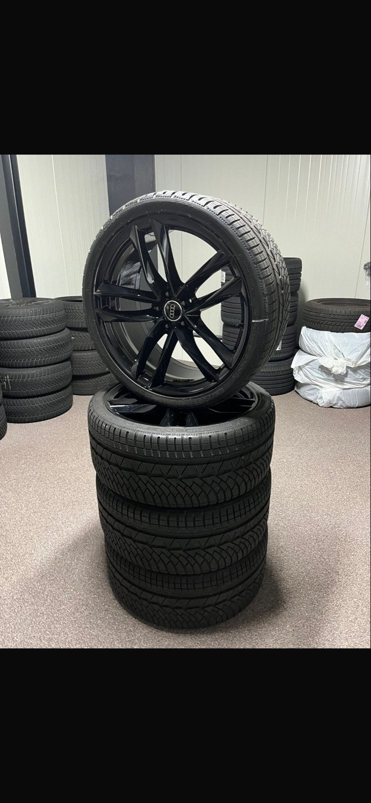 Audi RS6 Velgen met Michelin Zomerbanden 285/30R21, Auto-onderdelen, Gebruikt, 285 mm, Banden en Velgen, Personenwagen