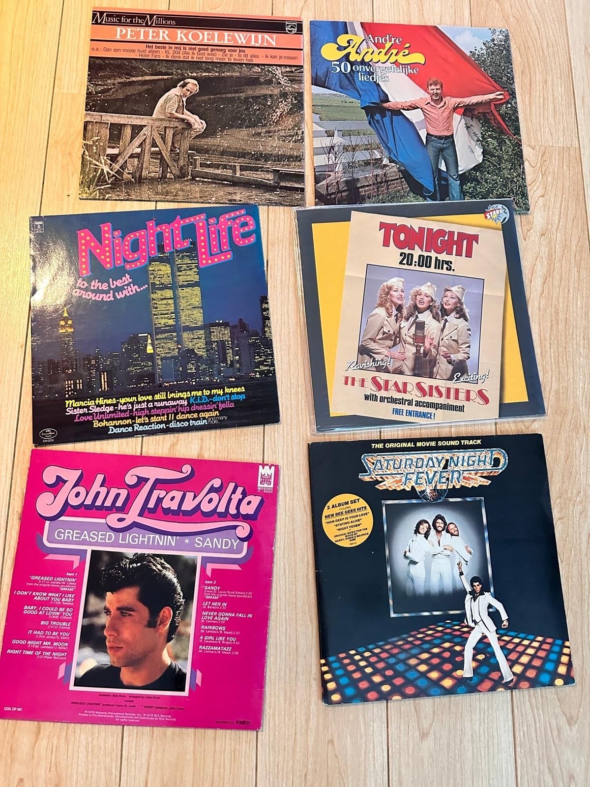 Diverse Pop & Disco LP's - Peter Koelewijn, Travolta, Nightl, LP, Gebruikt, Dubbel-LP, 12 inch