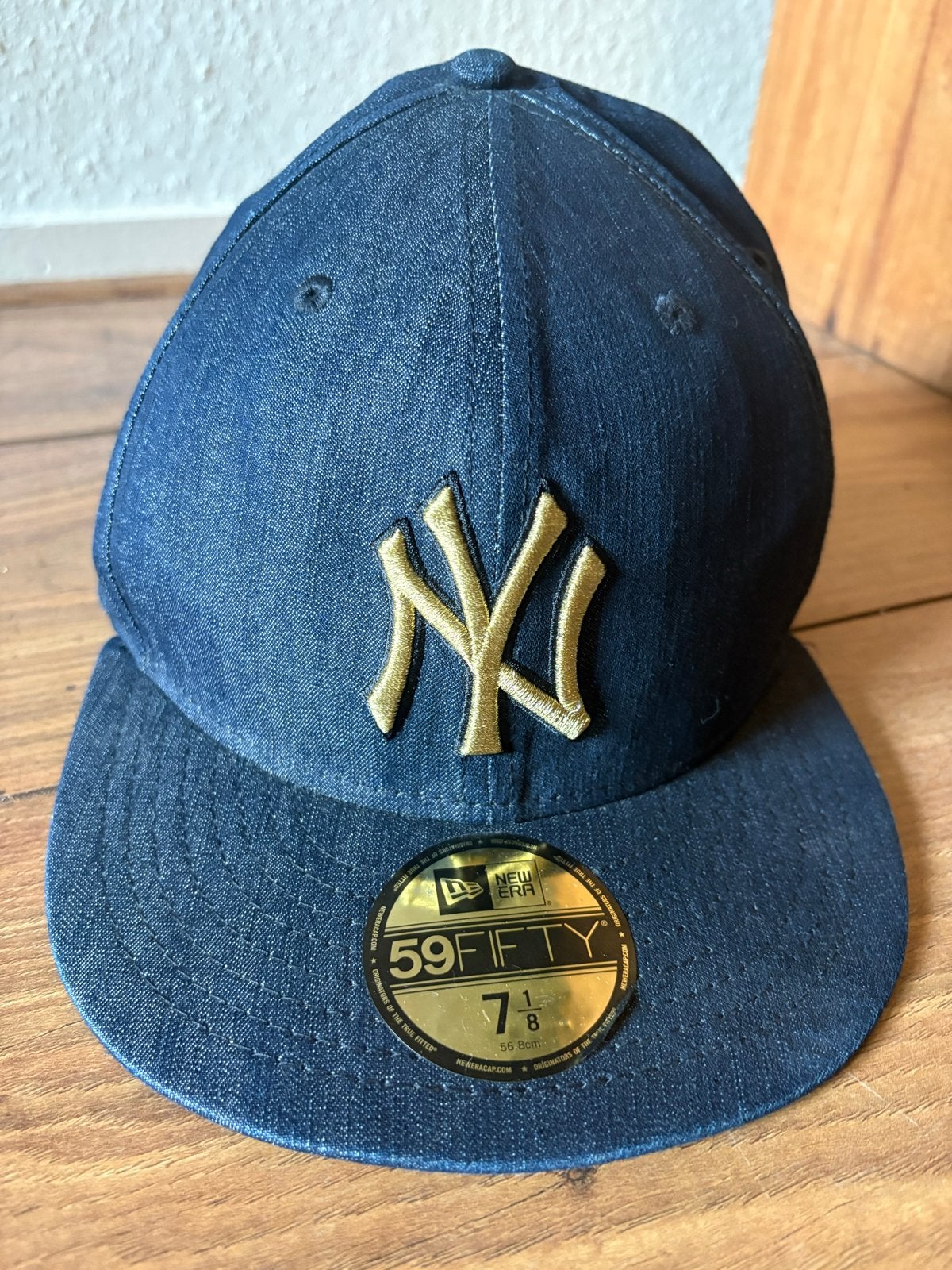 New Era 59FIFTY New York Yankees Pet - Denim, Kleding | Heren, Ophalen of Verzenden, Nieuw, Pet
