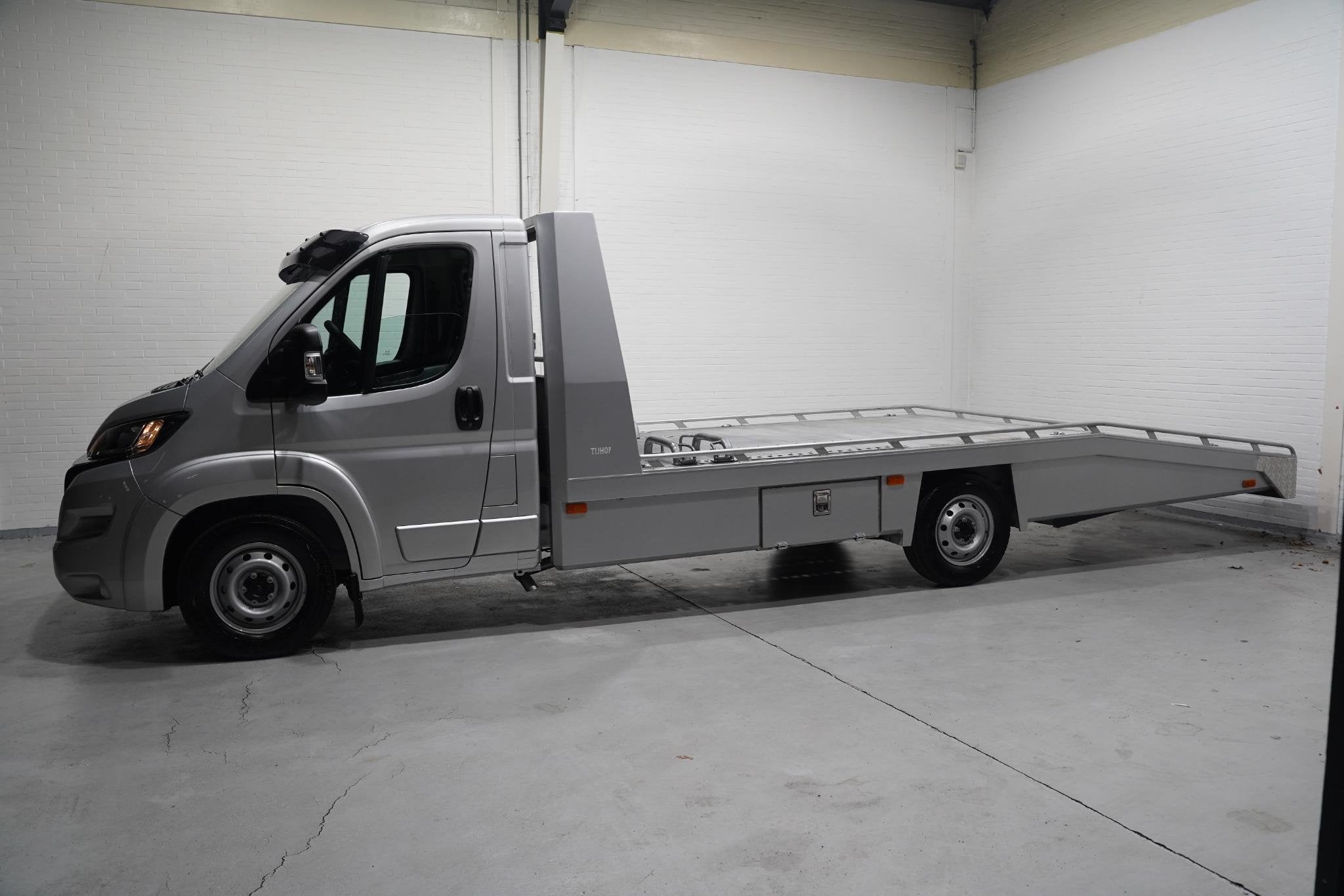 Fiat Ducato 2.2 Mjet 140 pk Autotransporter Tijhof BPM vrij, Voorwielaandrijving, Stof, Gebruikt, 4 cilinders