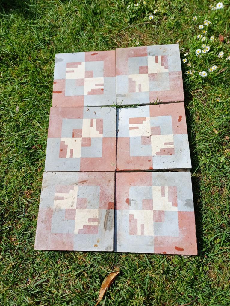 6 oude tegels 20x20 cm, Ophalen, 20 tot 40 cm, Minder dan 5 m², 20 tot 40 cm