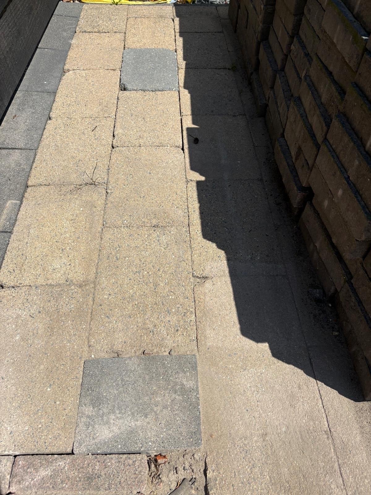 Gebruikte terrastegels, ca. 8 m2 - moeten maandag weg!, Tuin en Terras, Tegels en Klinkers, Gebruikt, Terrastegels, Beton, 5 tot 10 m²