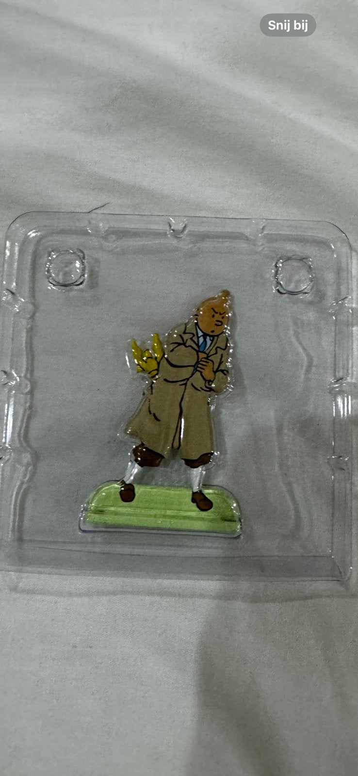 Kuifje figuurtje. Tin. Nieuw in de blister, Ophalen of Verzenden, Kuifje, Zo goed als nieuw, Beeldje of Figuurtje