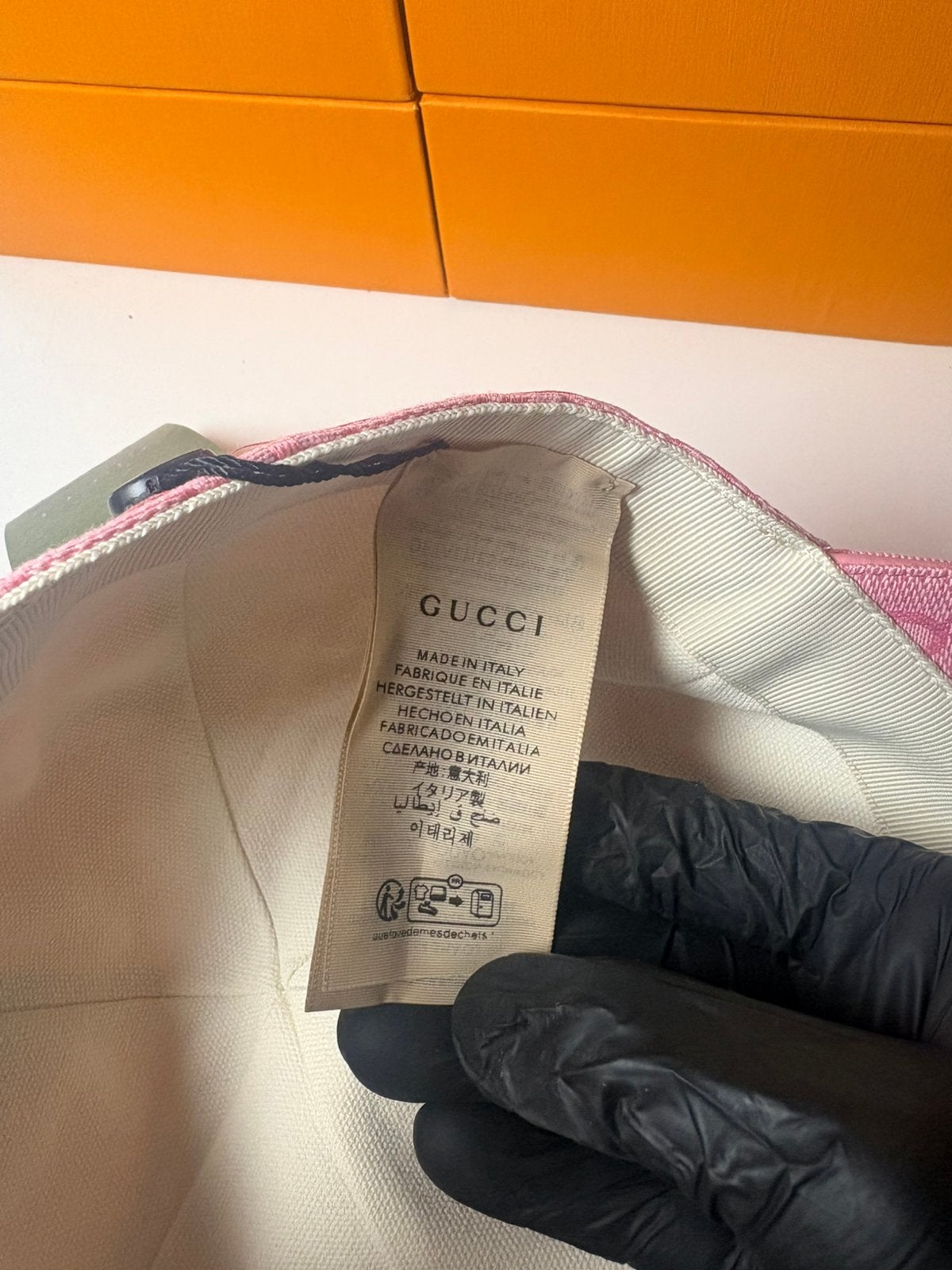 Gucci Pet/Cap Roze, Verzenden, Nieuw, 57 cm (M, 7⅛ inch) of minder, Pet