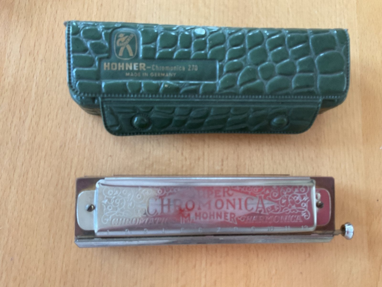 Hohner Chromonica 270 Mondharmonica met koffer, Muziek en Instrumenten, Gebruikt, Overige typen, Chromatisch, Ophalen of Verzenden