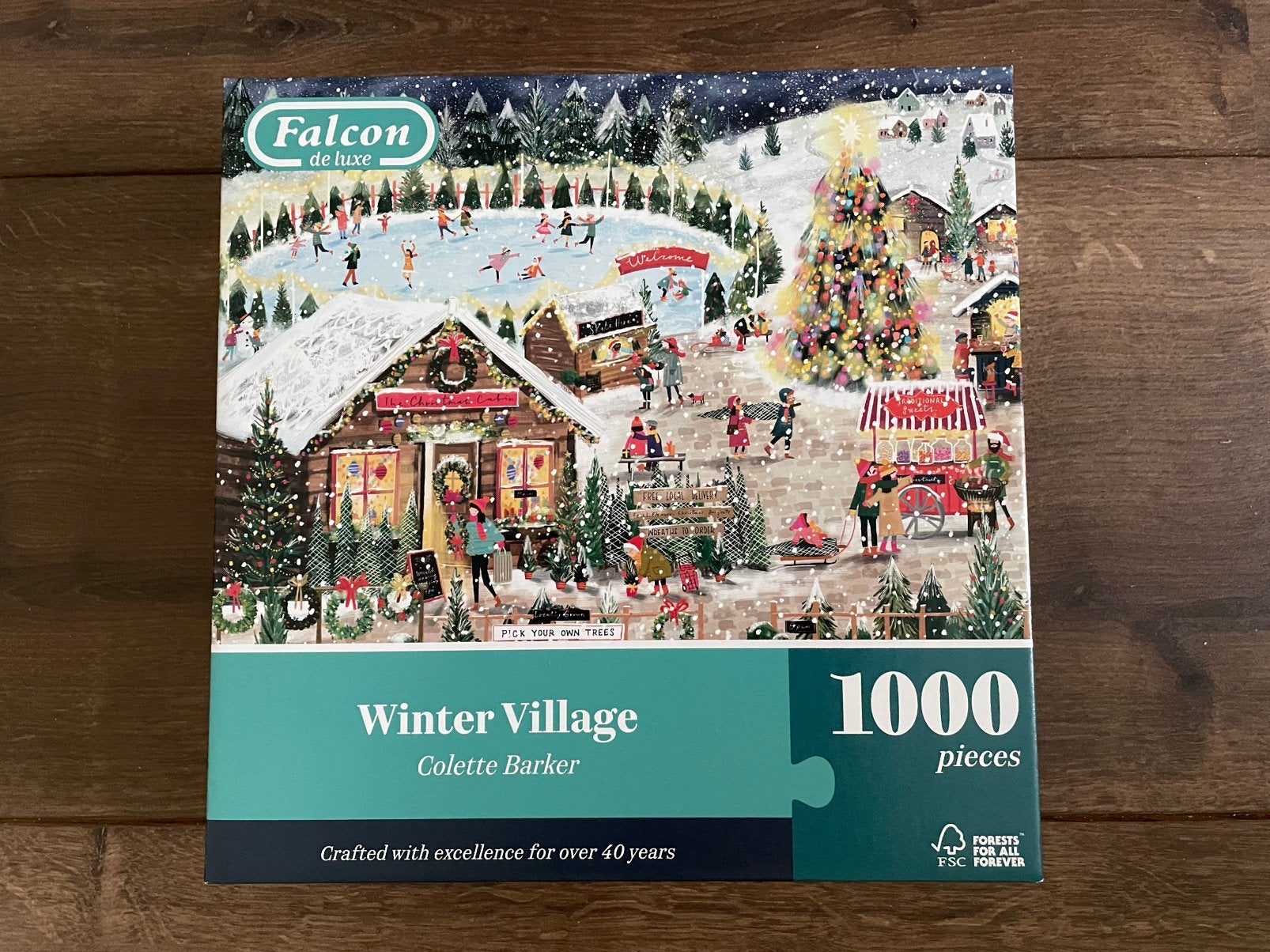 Falcon: Winter Village, Ophalen of Verzenden, 500 t/m 1500 stukjes, Zo goed als nieuw