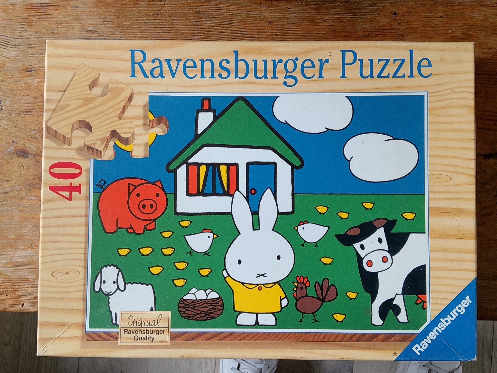 Vintage Ravensburger Nijntje Boerderij Puzzel 40 stukjes, Ophalen, 2 tot 4 jaar, Gebruikt, 10 tot 50 stukjes