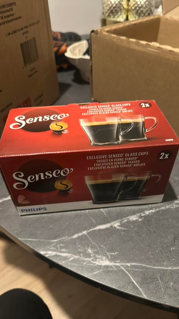 Nieuwe Philips Senseo Glass Cups, Huis en Inrichting, Keuken | Servies, Ophalen, Glas of Glazen, Overige stijlen, Glas