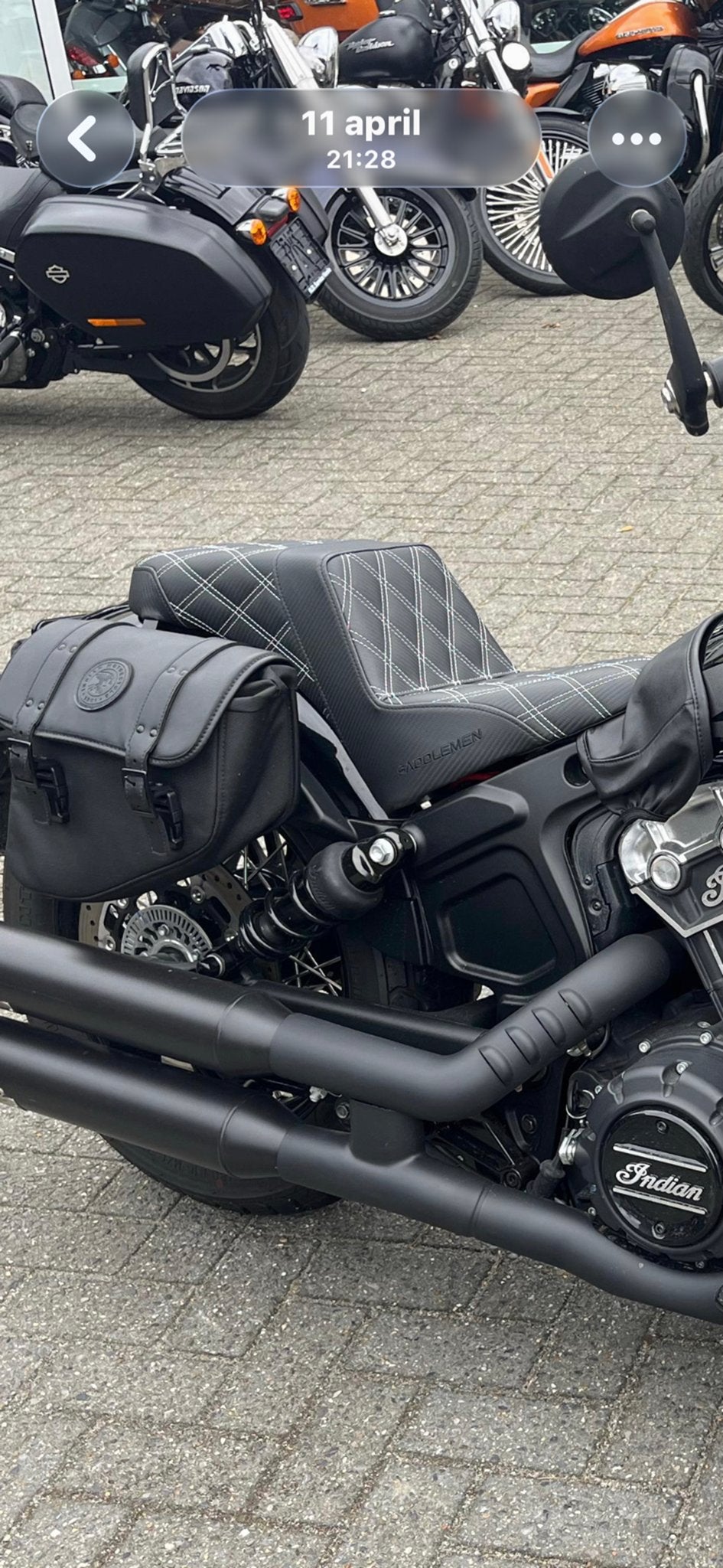 Saddlemen Step-Up 2-Up Zadel voor Indian Scout, Ophalen of Verzenden, Gebruikt
