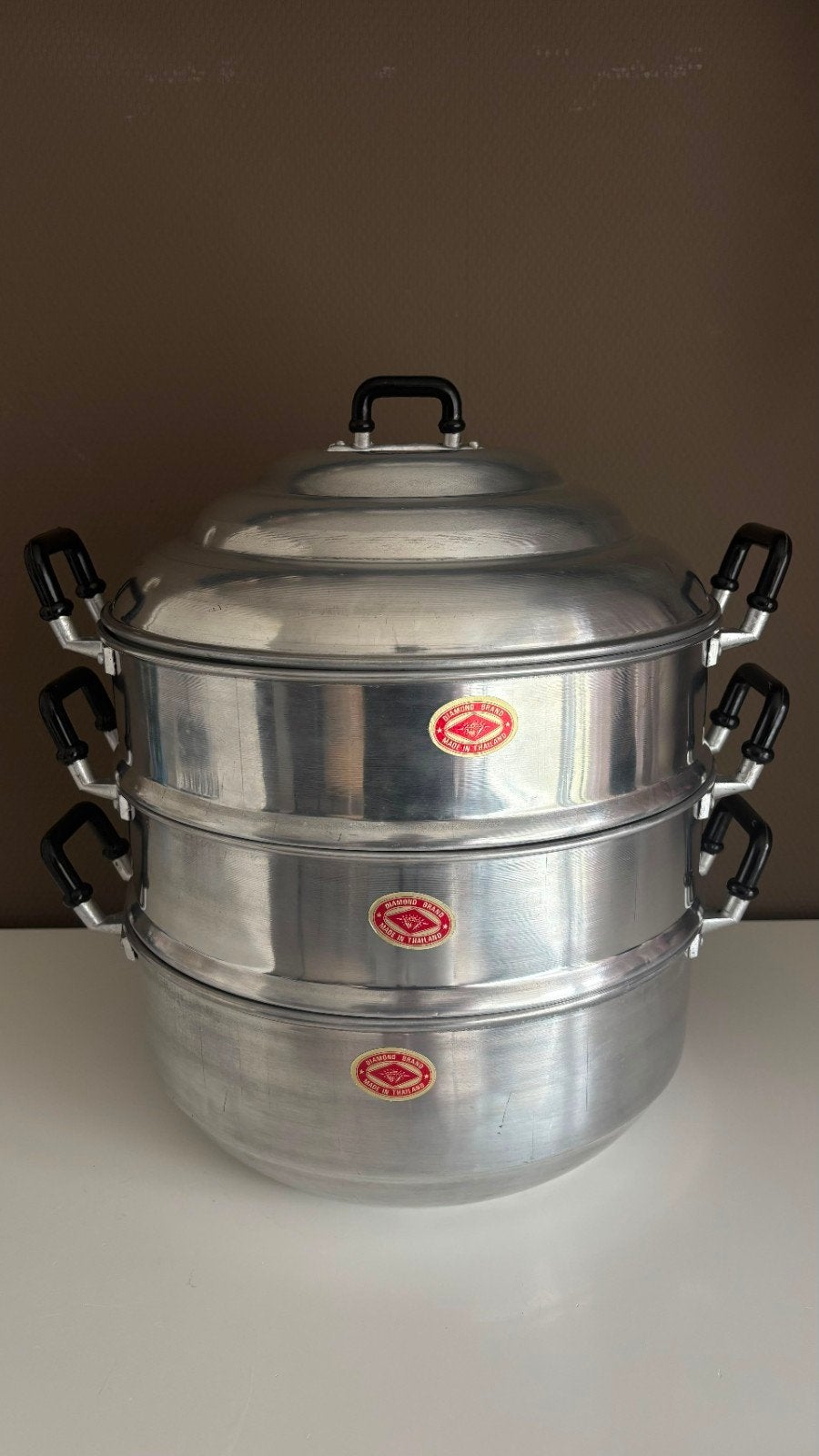 Diamond Aluminium Stoompan 32cm, Ophalen, Gebruikt, Aluminium