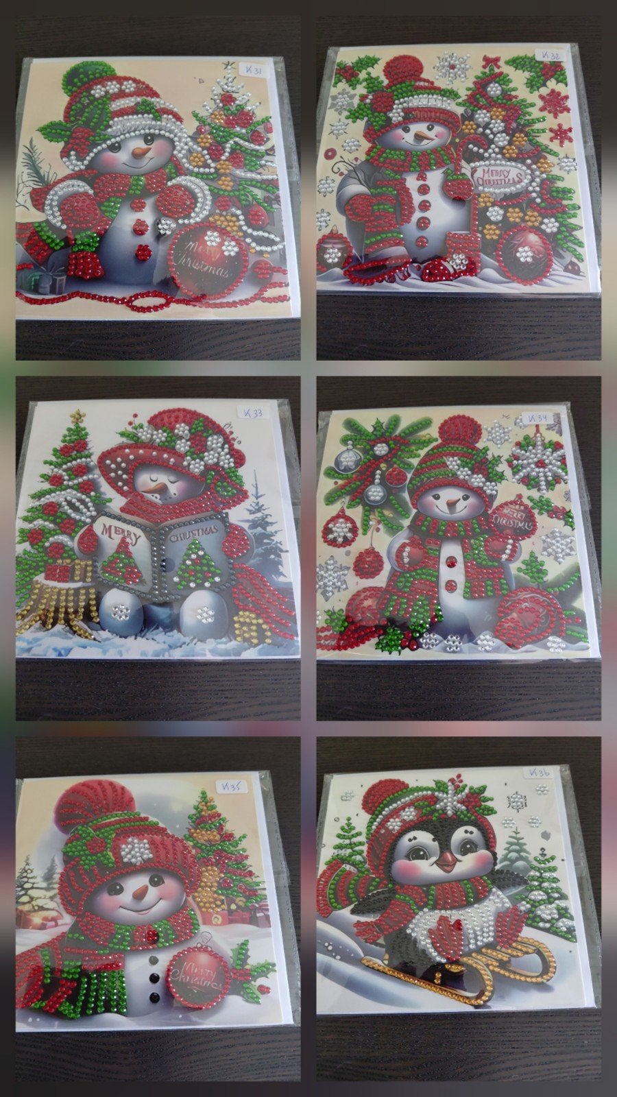 Diamond painting kerstkaart, Ophalen, Nieuw, Kerst