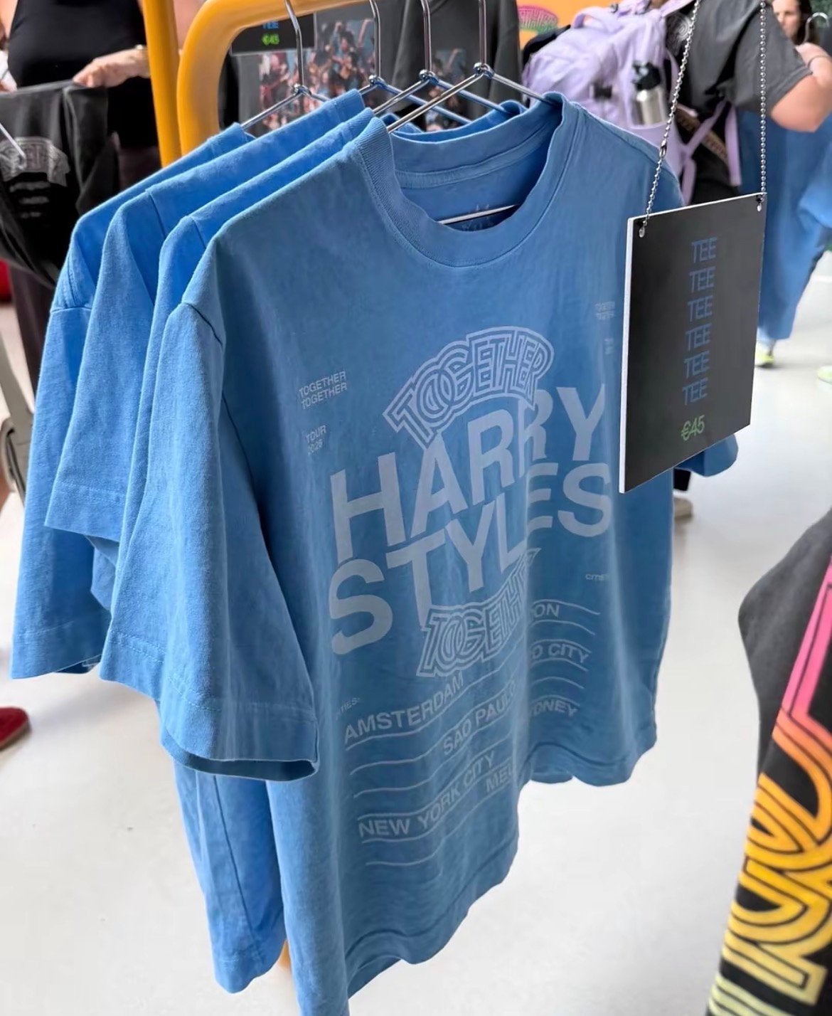 GEZOCHT: Harry Styles Together Together T-shirt, maat S, Blauw, Nieuw, Ophalen of Verzenden, Korte mouw
