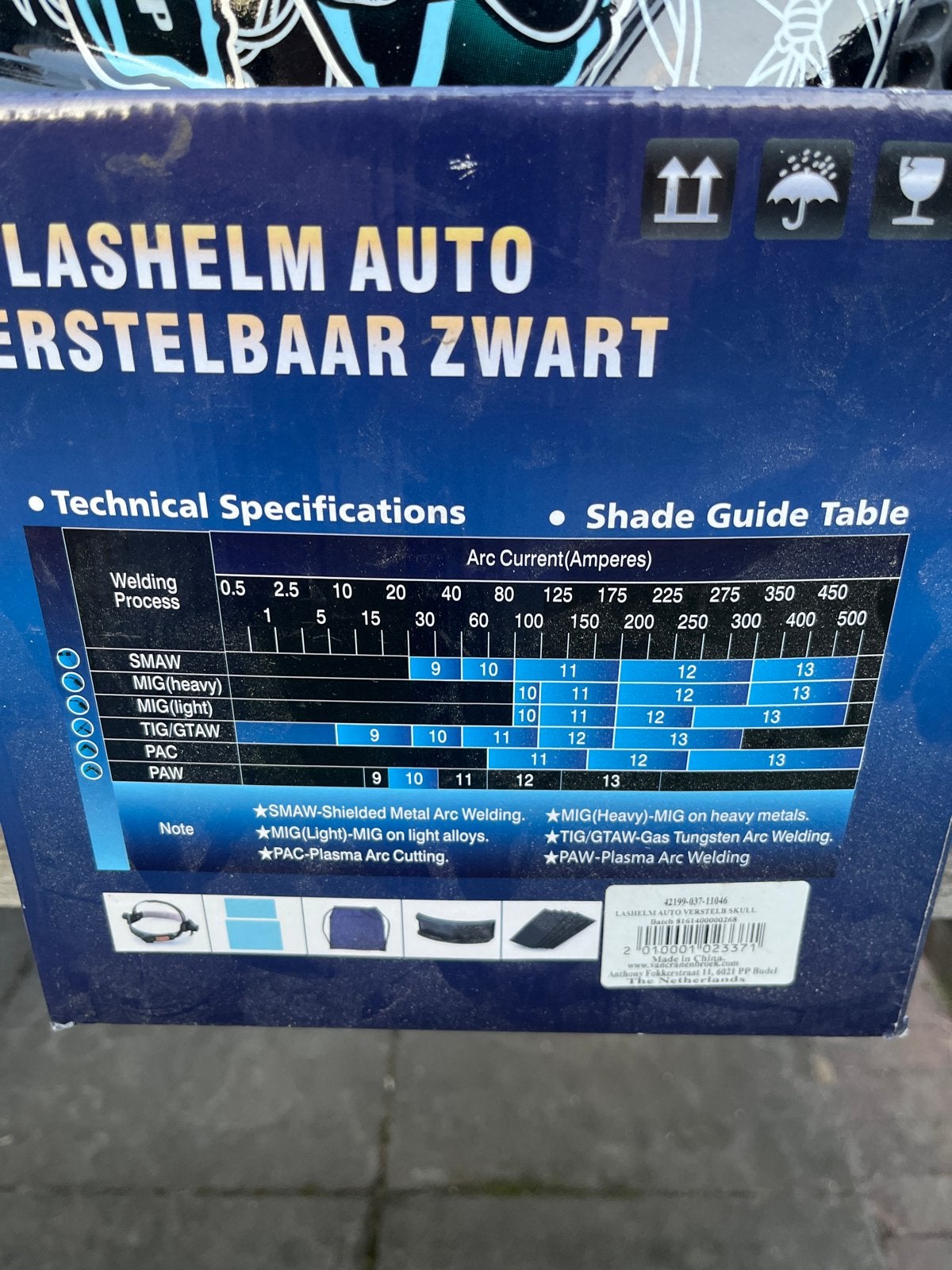 Lashelm Auto Verstelbaar Zwart - Automatische Lashelm, Ophalen of Verzenden, Nieuw, 250 ampère of meer, Overige typen