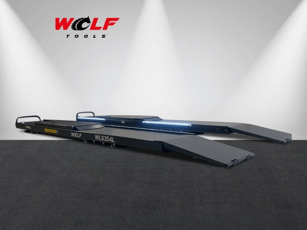 WLS354L Opbouw Schaarhefbrug 3,5 ton – APK  - 50% korting, Ophalen, Wolf, Wolf, Wolf