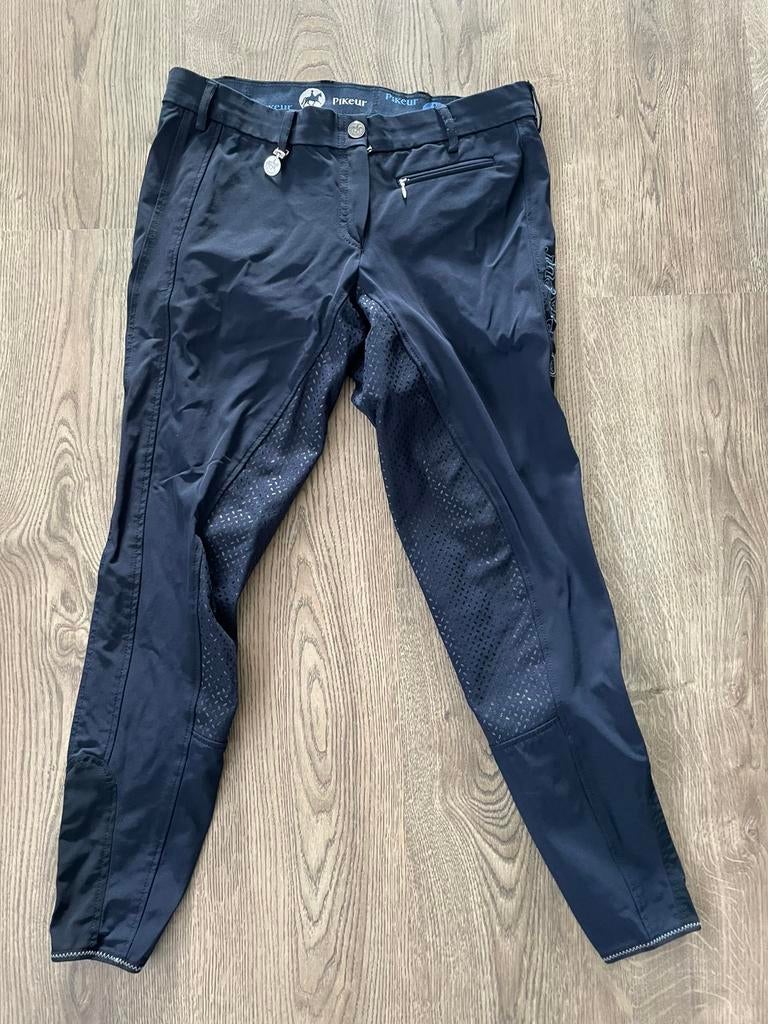 Pikeur rijbroek blauw full grip maat 40, Dressuur, Ophalen of Verzenden, Zo goed als nieuw, Dames