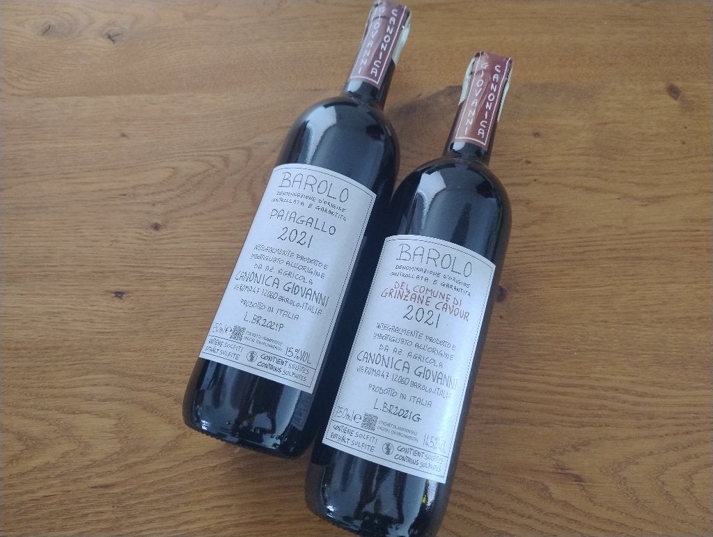 Canonica Giovanni Barolo Paiagallo en Grinzane Cavour 2021, Ophalen, Nieuw, Italië, Rode wijn