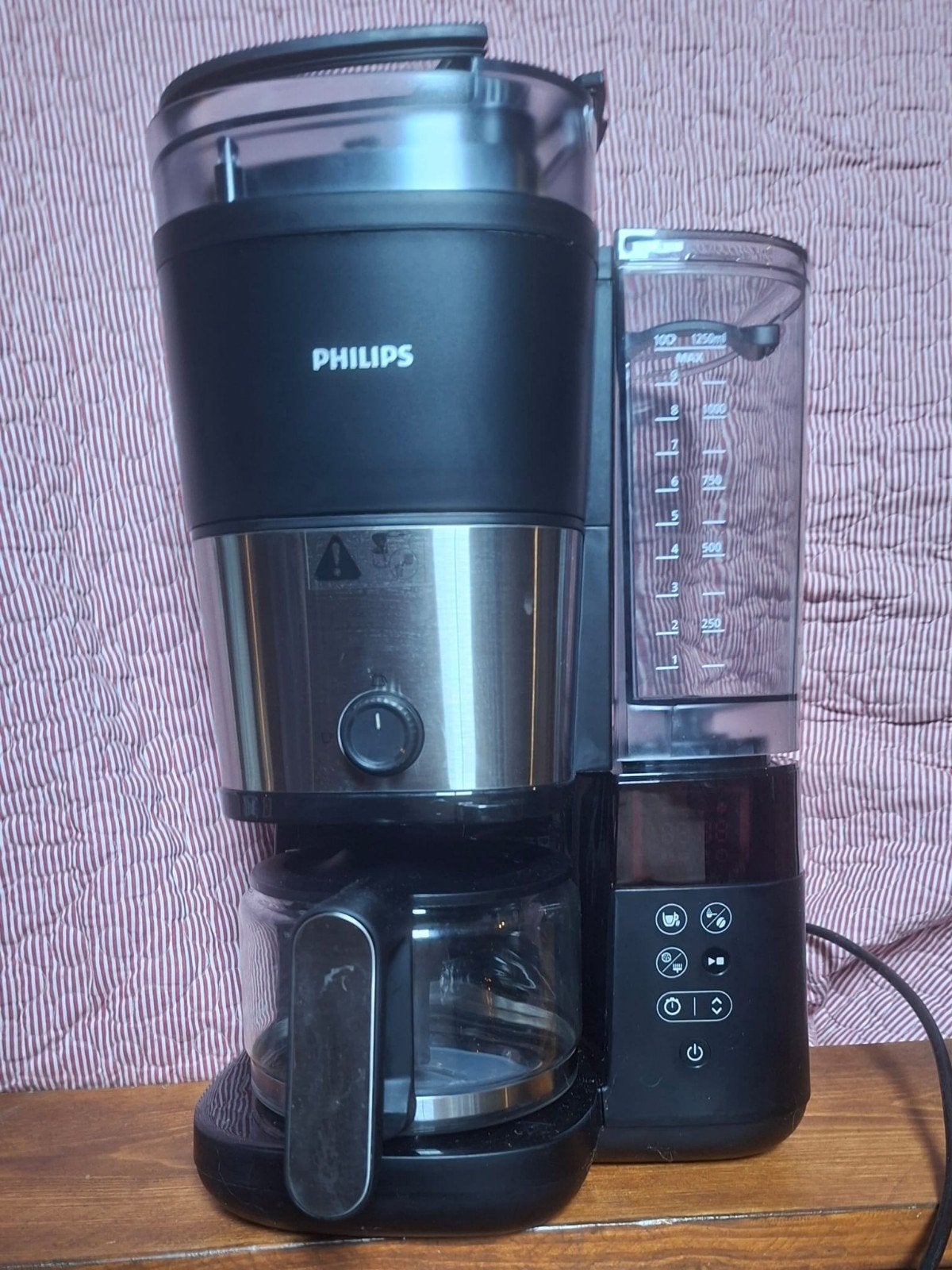 Philips Grind & Brew Koffiezetapparaat HD7769/00, Witgoed en Apparatuur, Ophalen, Afneembaar waterreservoir, Gebruikt, 10 kopjes of meer