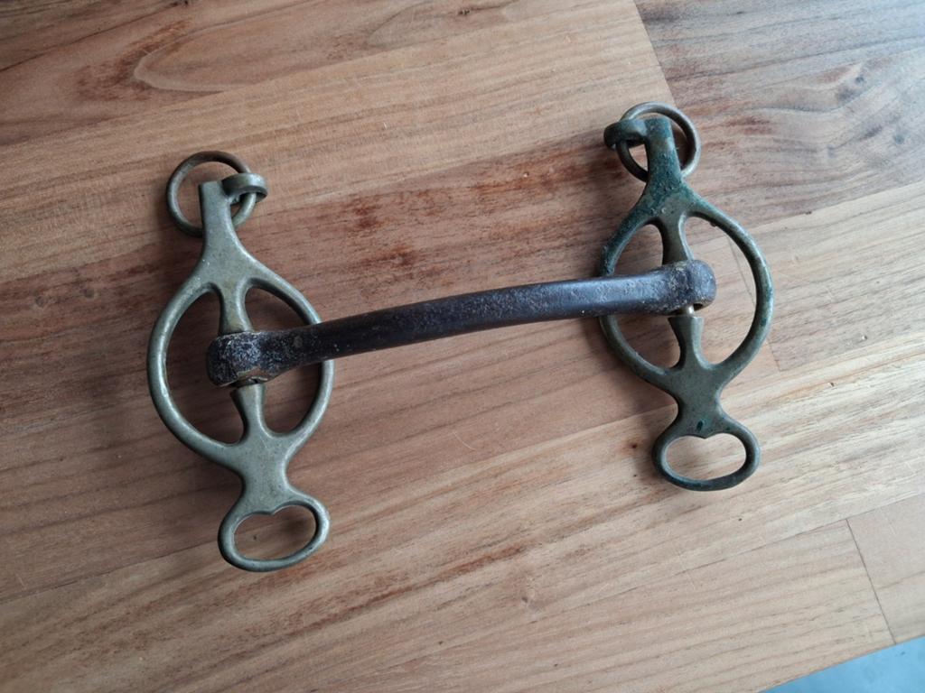 Vintage W&Co Liverpool-stang/menbit/tongboog, Dieren en Toebehoren, Ophalen of Verzenden, Gebruikt