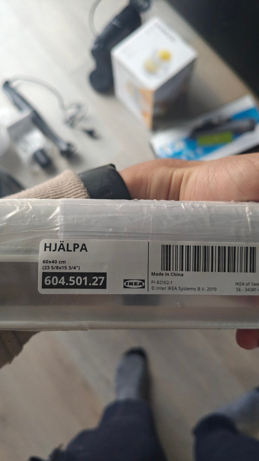 IKEA HJÄLPA kledingroede wit 60x40 cm – nieuw in verpakking, Huis en Inrichting, Ophalen of Verzenden