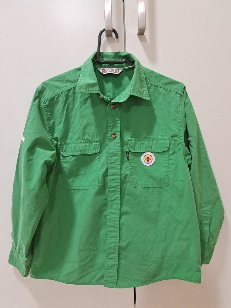 Scoutfit blouse maat 146 scouting overhemd, Verzamelen, Scouting, Ophalen of Verzenden, Gebruikt, Kleding