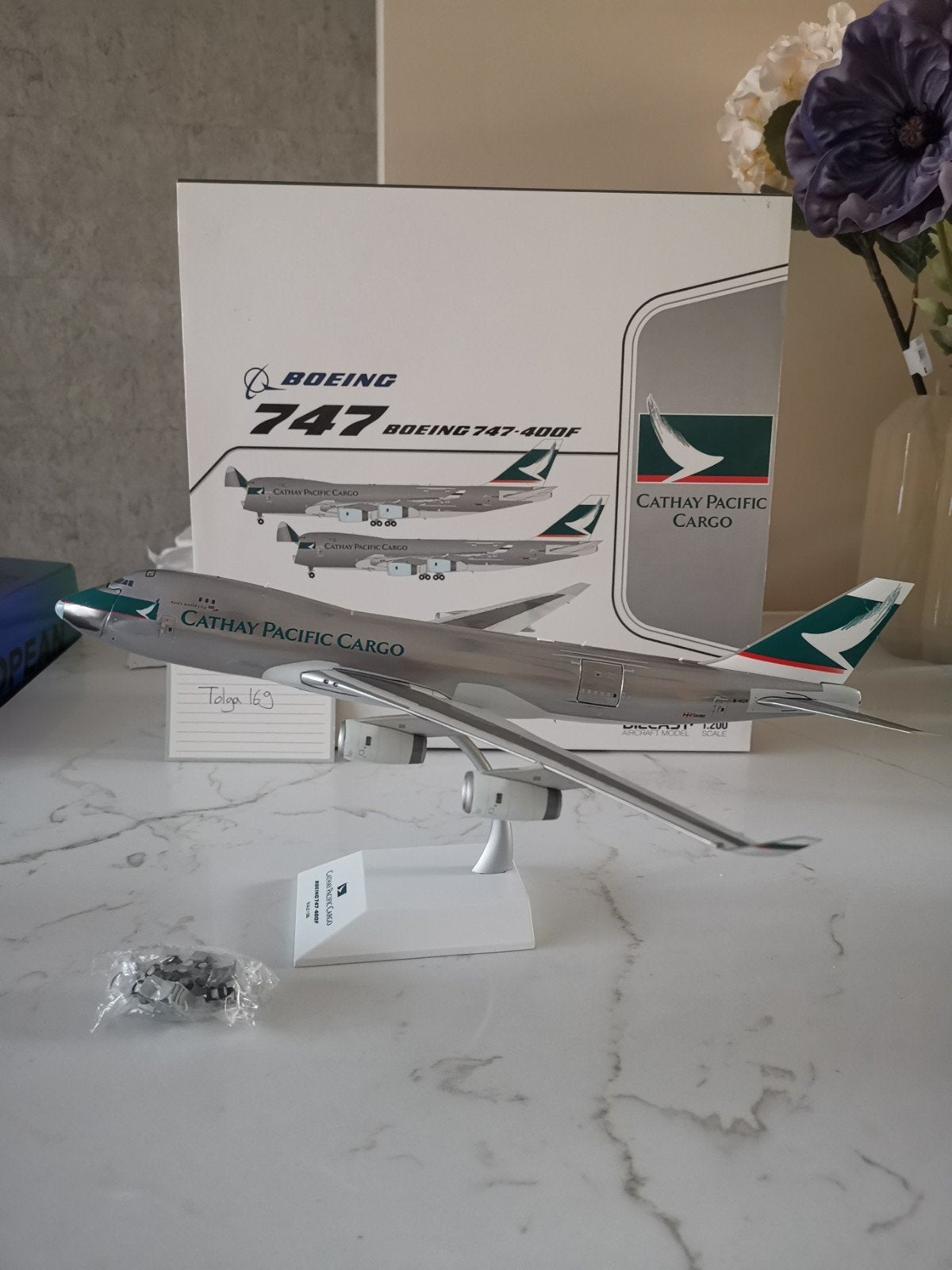 Cathay Pacific B747-400F JC Wings 1:200 SA2003C Reg. B-HUP, Overige merken, 1:200 of kleiner, Nieuw, Ophalen of Verzenden