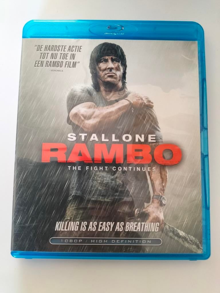 Rambo: The Fight Continues - Blu-ray (Stallone), Ophalen of Verzenden, Zo goed als nieuw, Actie