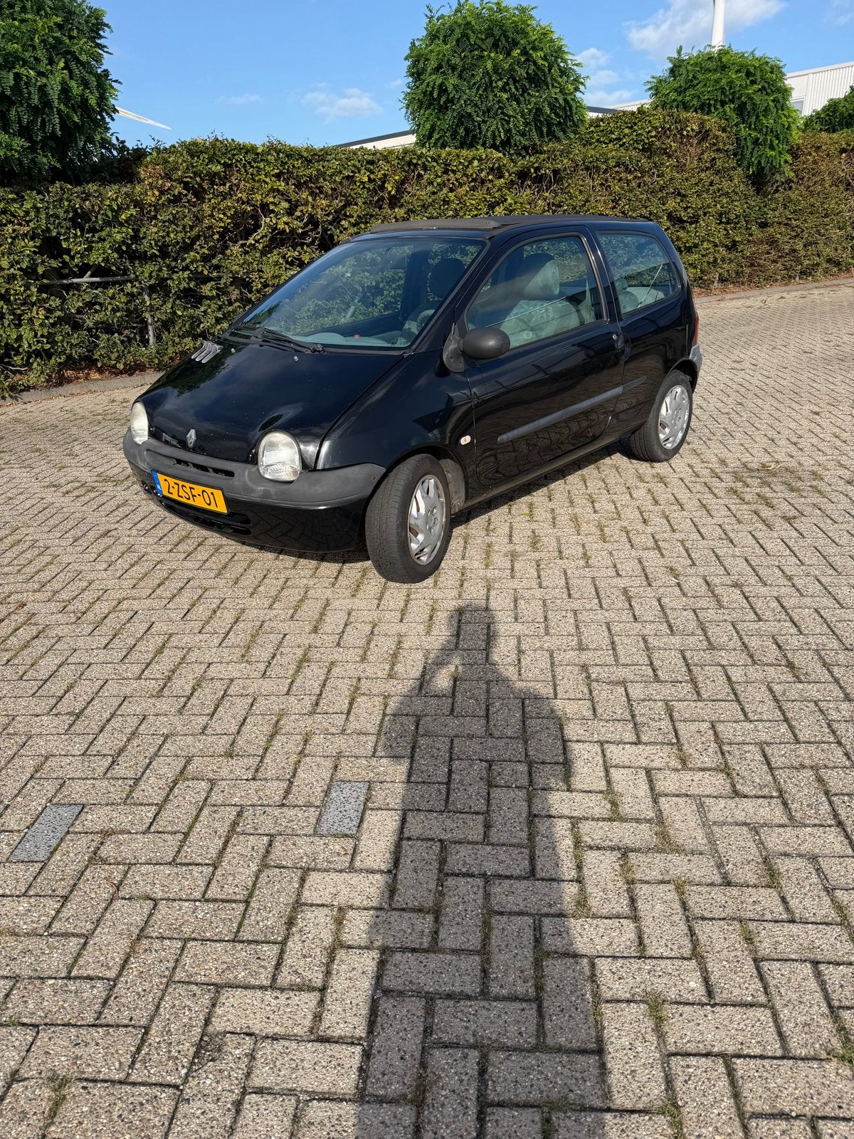 Renault Twingo 1.2 2005 2006 Zwart, Auto's, Voorwielaandrijving, Twingo, 600 kg, 4 cilinders