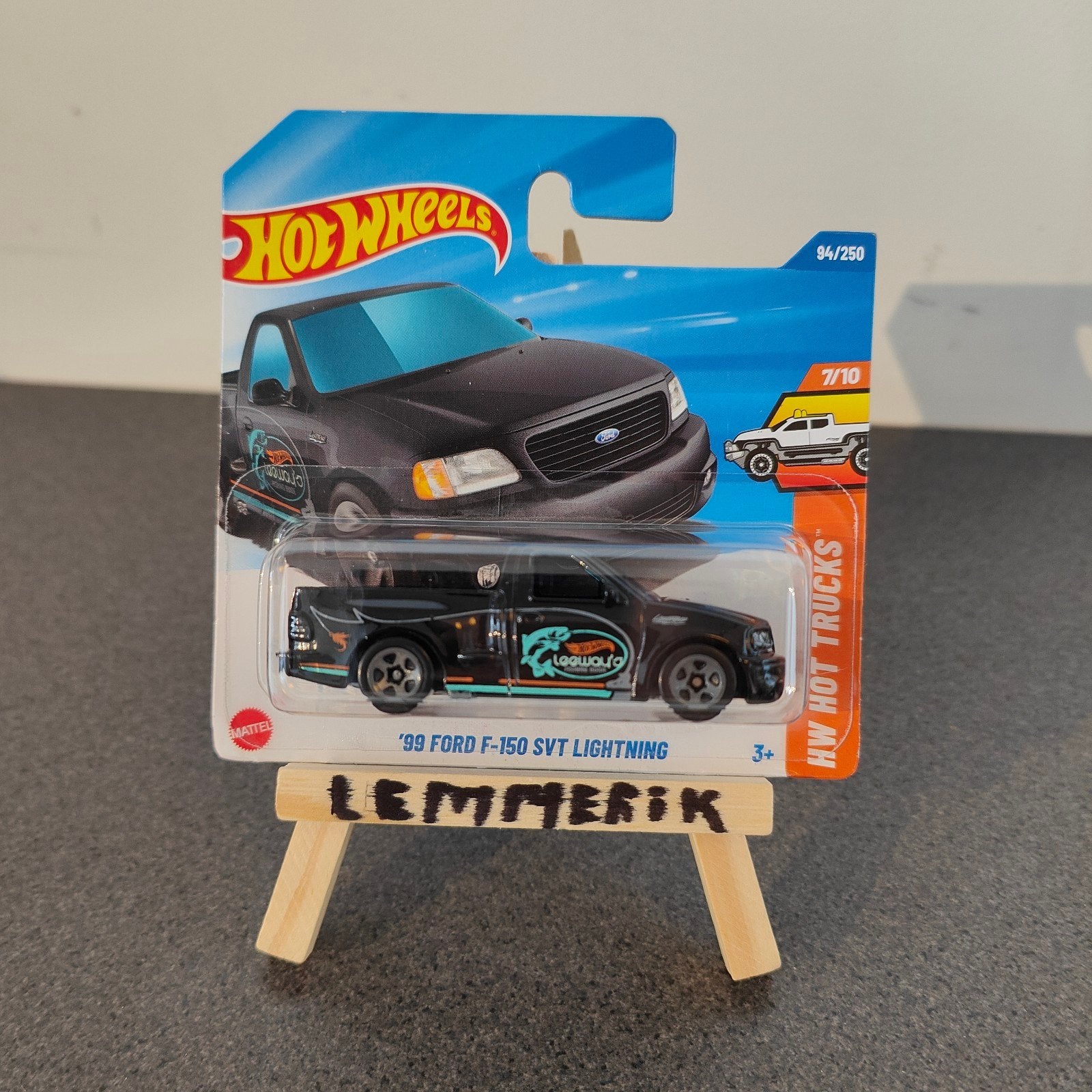 Hot Wheels '99 Ford F-150 SVT Lightning Zwart, Ophalen of Verzenden, Nieuw, Auto