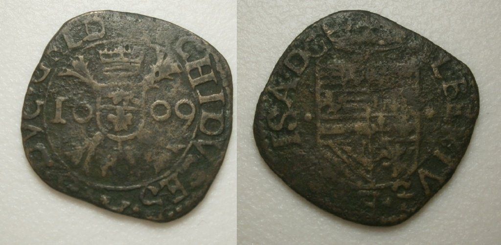 0] Roermond Oord 1609, Postzegels en Munten, Munten | Nederland, Ophalen of Verzenden, Vóór koninkrijk, 1 cent, Losse munt