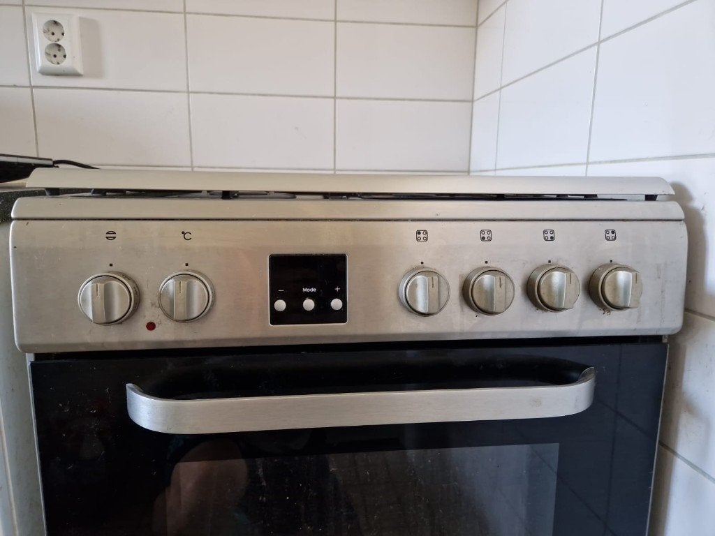 Pelgrim gasfornuis met oven – 4 pits – RVS, Ophalen, Gebruikt, 4 kookzones, Gas