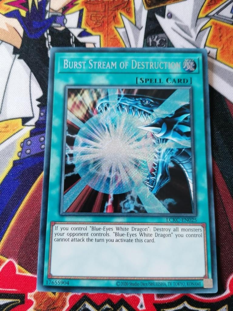 Burst Stream of Destruction - Secret Rare LCKC - Yu-Gi-Oh, Hobby en Vrije tijd, Verzamelkaartspellen | Yu-gi-Oh!, Ophalen of Verzenden